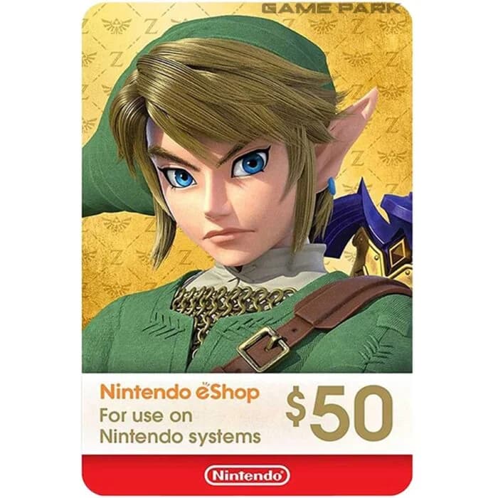 EShop 50 USD Nintendo Gift Card USA