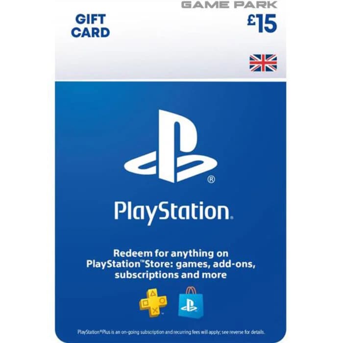 PSN 15 POUND Gift Card UK